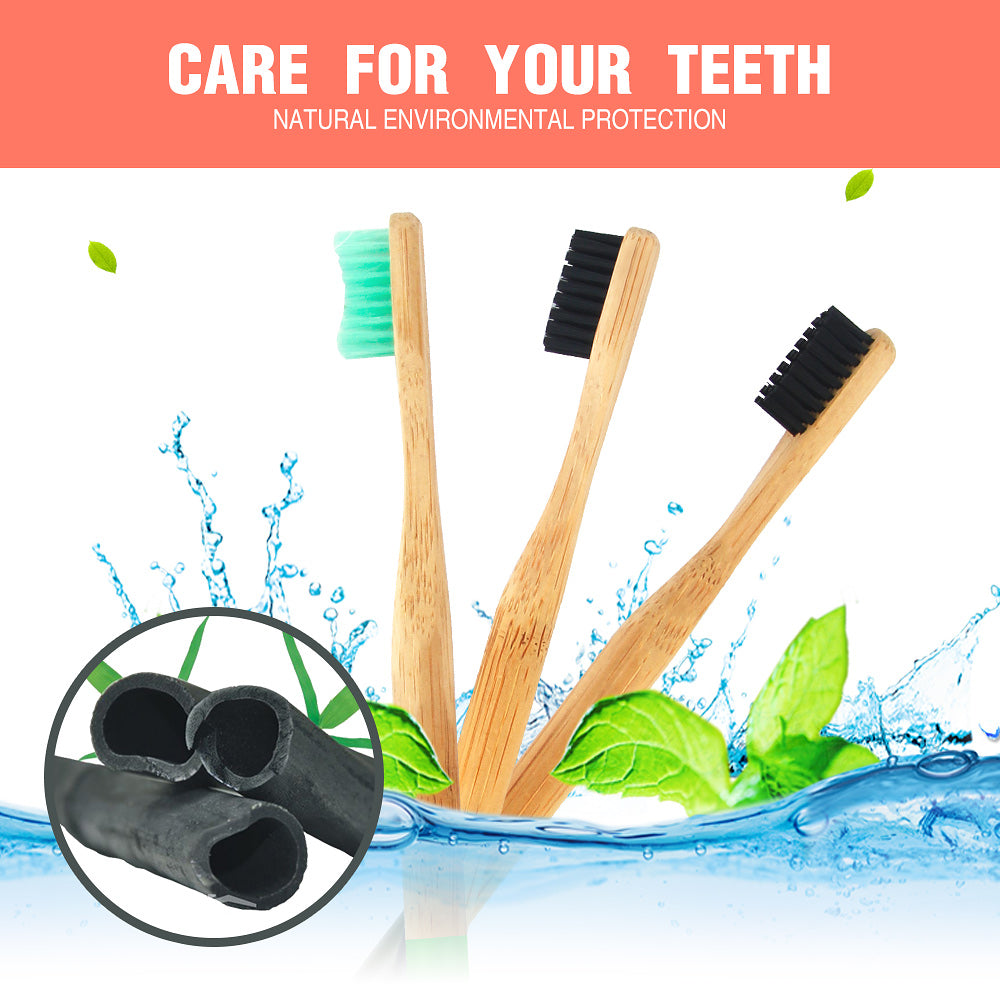 Wooden Charcoal Toothbrush