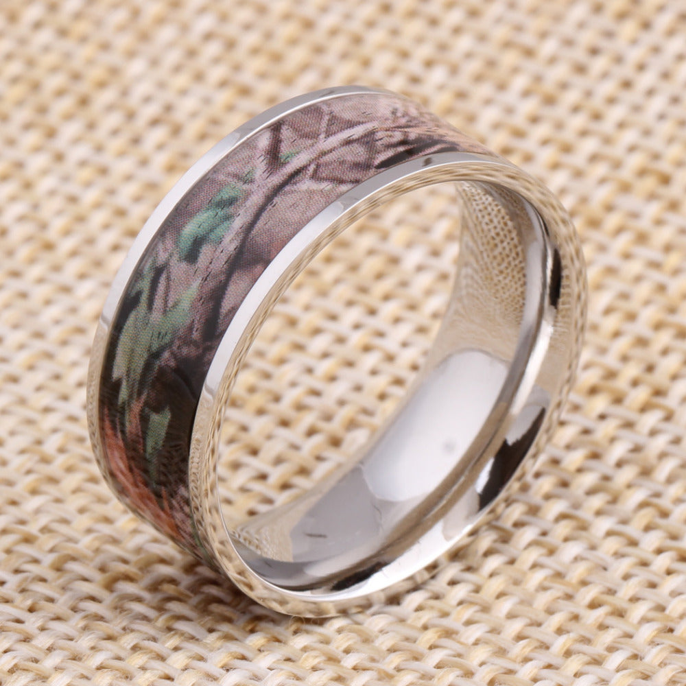 Elegant Silver and Wooden Ring