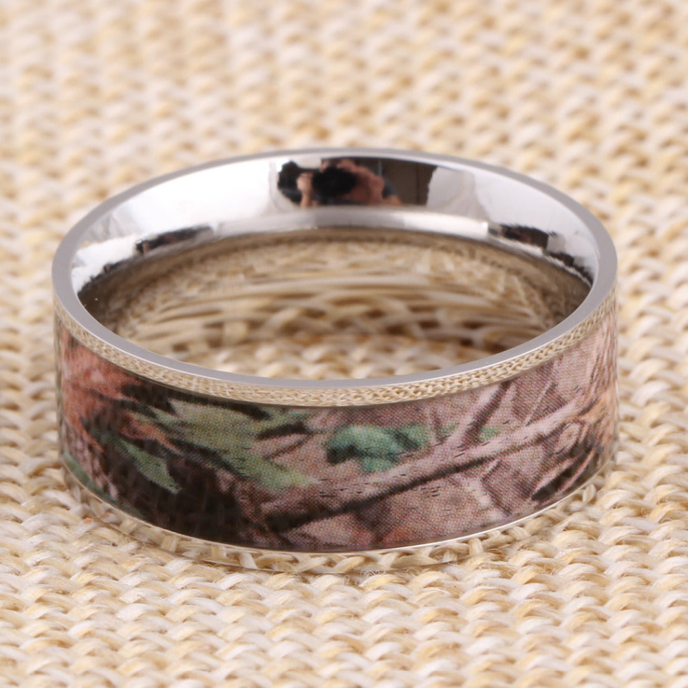 Elegant Silver and Wooden Ring