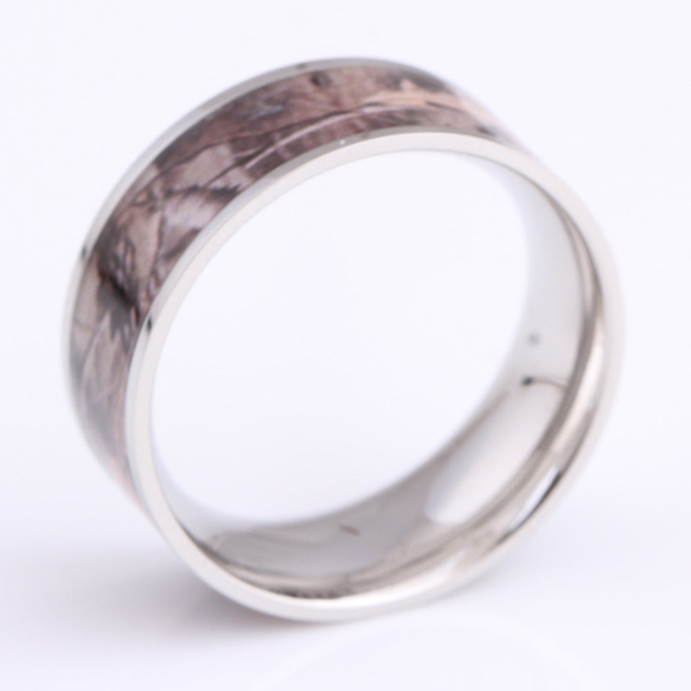 Elegant Silver and Wooden Ring