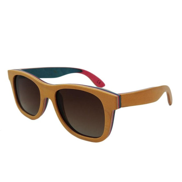 Wooden Frame Polarized Sunglasses